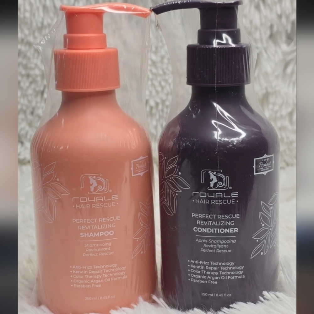 Hair Rescue Revitalizing Shampoo - Peach Royale Hair Conditioner Set Two